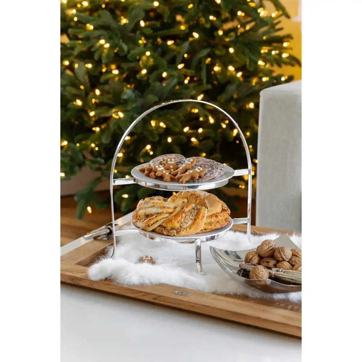Etagere Sina für 2 Teller H 33 cm - HomeDesign Knaus