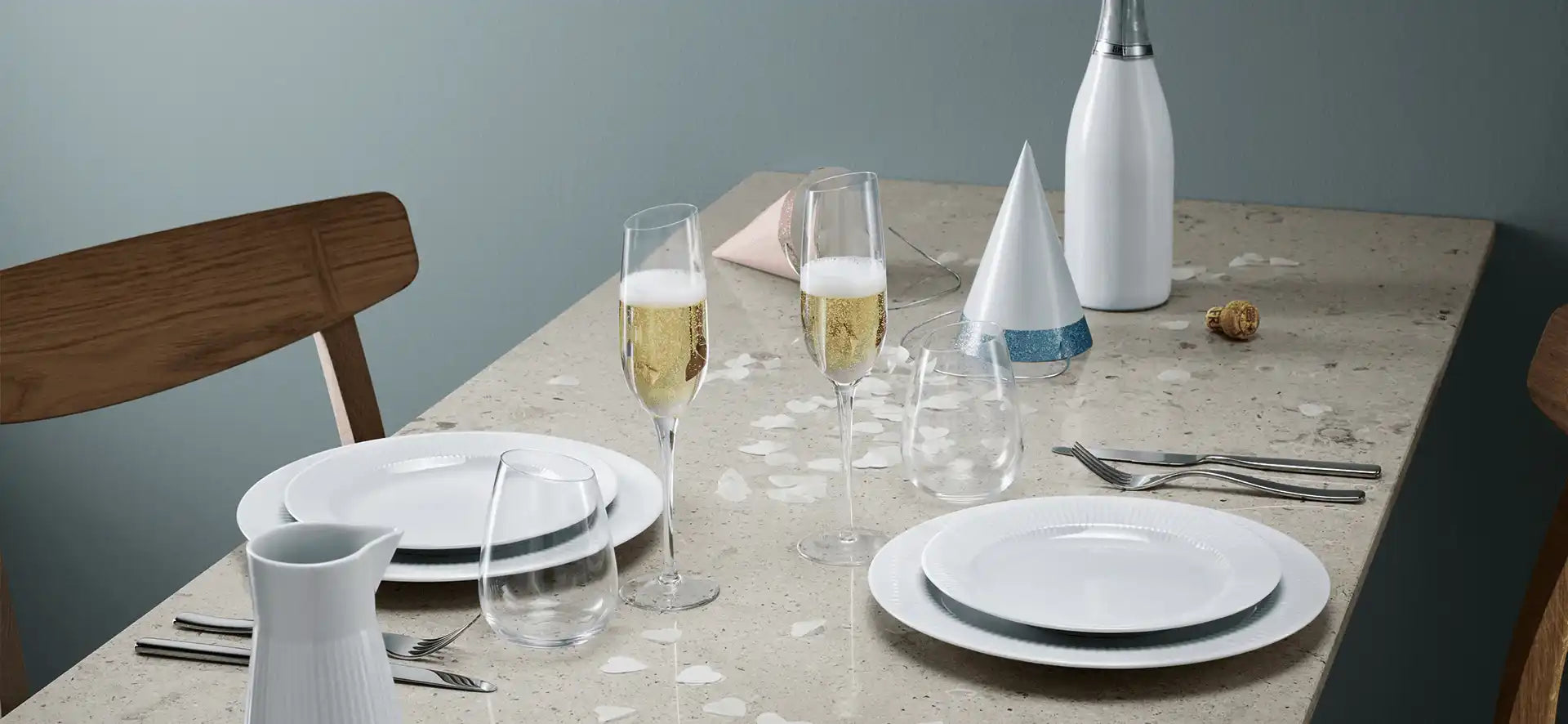 Eva Solo CHAMPAGNE Glas mundgeblasen Limitiert 2 er - HomeDesign Knaus