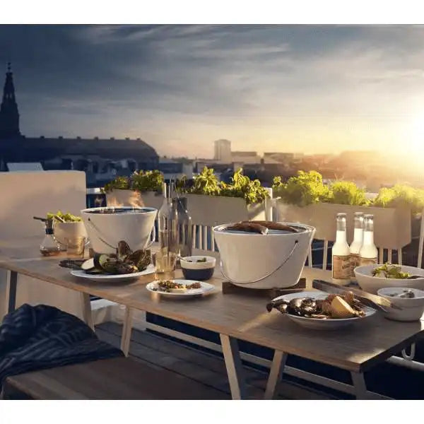 Eva Solo TISCHGRILL Porzellan Edelstahl Holz - HomeDesign Knaus