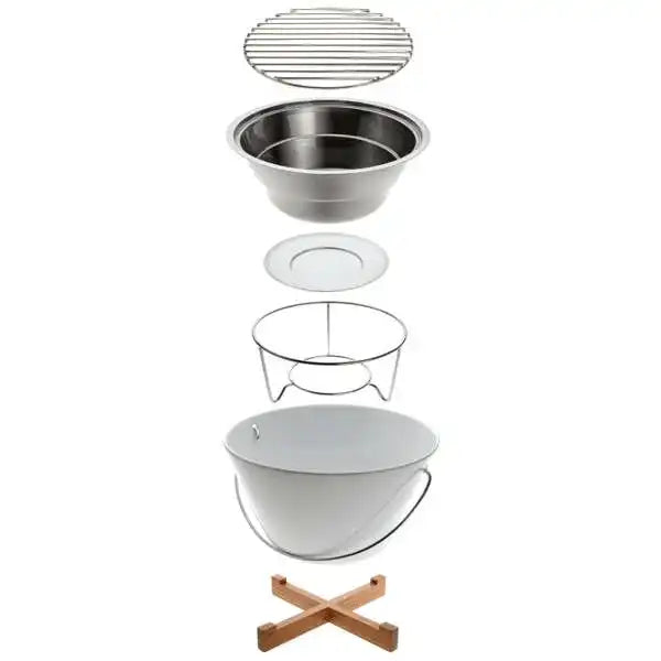 Eva Solo TISCHGRILL Porzellan Edelstahl Holz - HomeDesign Knaus