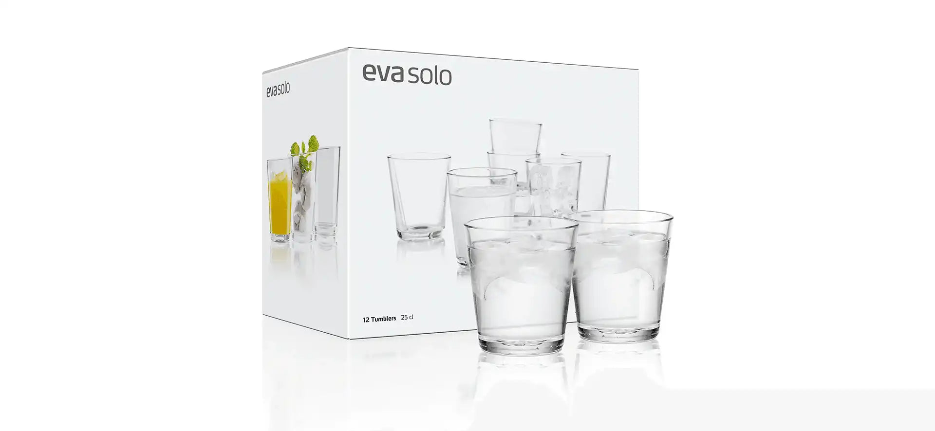 Eva Solo XL-Gläser 4er-Set transparent Borosilikat-Glas - HomeDesign Knaus