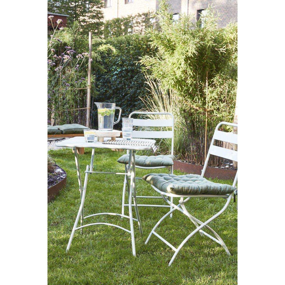 Evita Bistro-Set – 3er-Set – Metall – Braun - HomeDesign Knaus