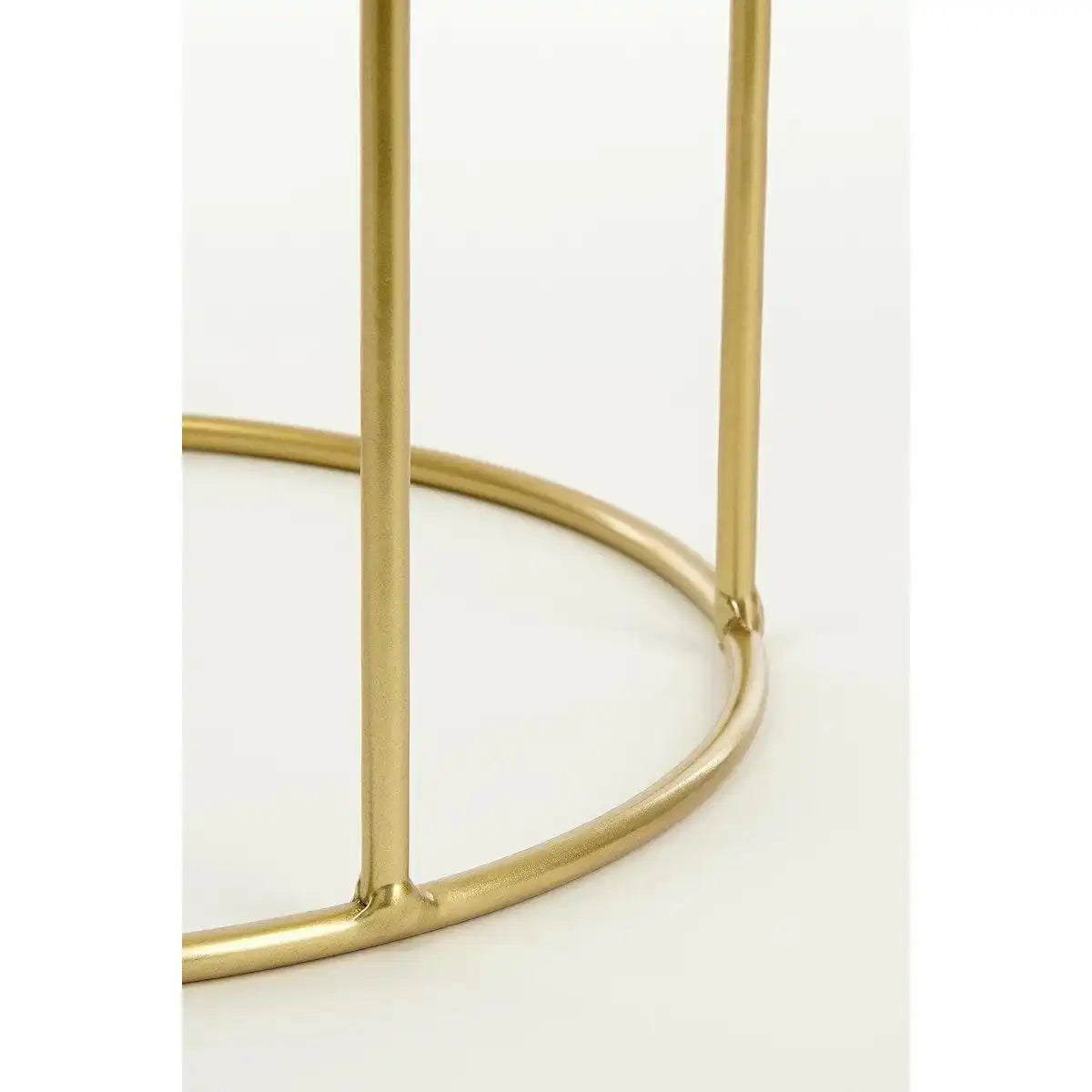 Favani Blumentopf auf Ständer – 3er-Set – H80 x Ø28 cm – Metall – Gold - HomeDesign Knaus
