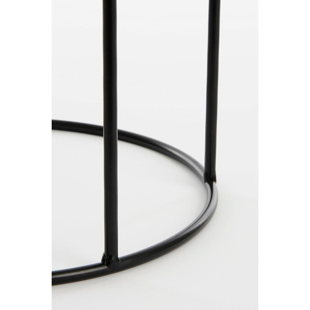Favani Blumentopf auf Ständer – 3er-Set – H80 x Ø28 cm – Metall – Schwarz - HomeDesign Knaus