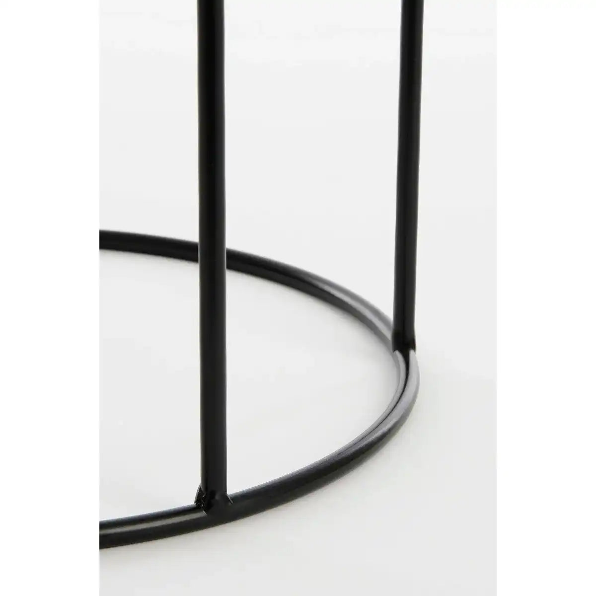 Favani Blumentopf auf Ständer – 3er-Set – H80 x Ø28 cm – Metall – Schwarz - HomeDesign Knaus