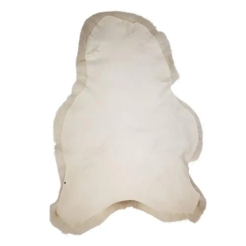 Fell Teppich Schaffell Island natürlich weiß 110cm - HomeDesign Knaus
