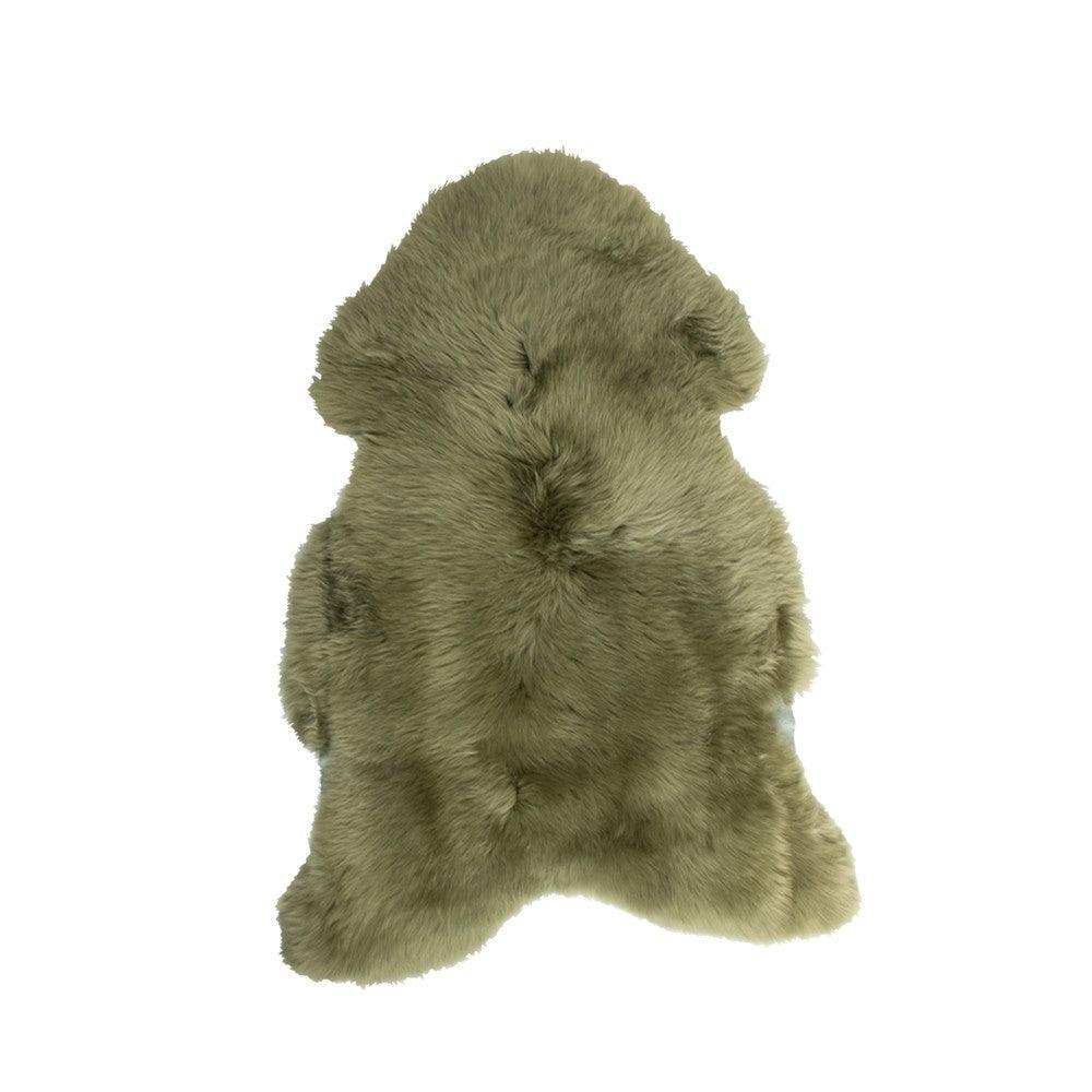 Fell Teppich Scharffell Island Oliven grün 100-110cm - HomeDesign Knaus