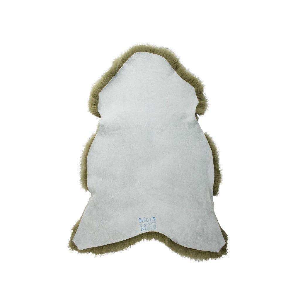 Fell Teppich Scharffell Island Oliven grün 100-110cm - HomeDesign Knaus