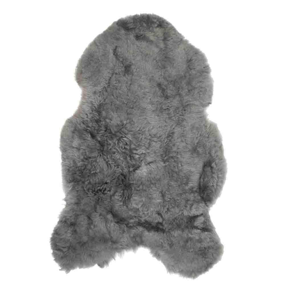 Fell Teppich Scharffell Island rasiert grau 100-110cm - HomeDesign Knaus