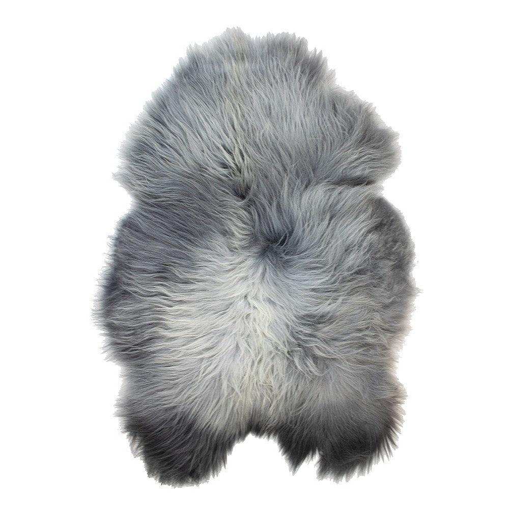 Fell Teppich Scharffell Island rasiert grau Silber 100-110cm - HomeDesign Knaus