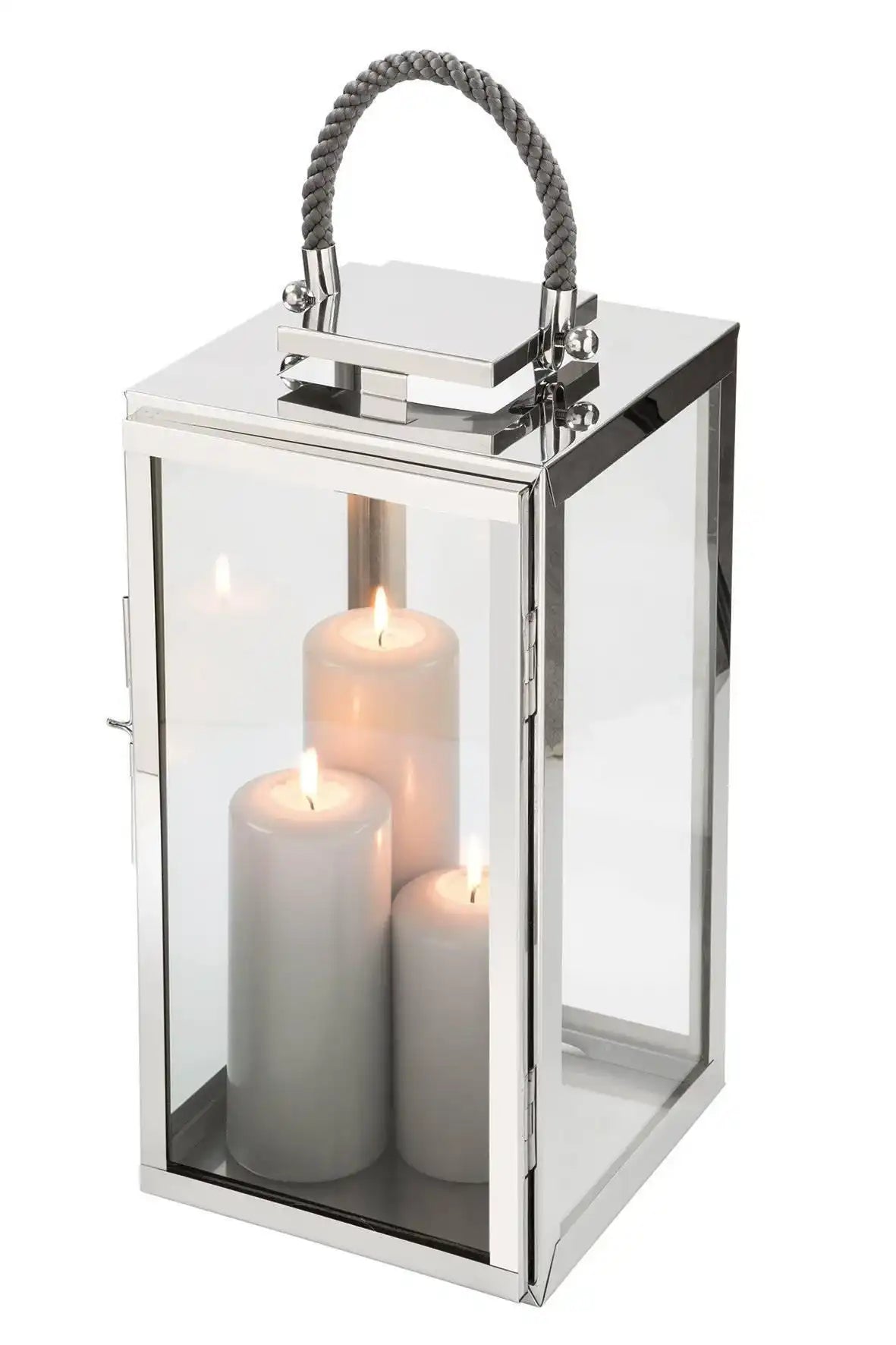 Fink Sevilla Laterne Windlicht Edelstahl Windlicht - HomeDesign Knaus