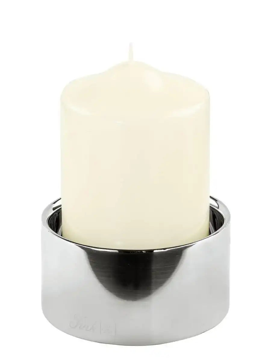Fink SOBRIO Kerzen Stumpenhalter Chrom - HomeDesign Knaus