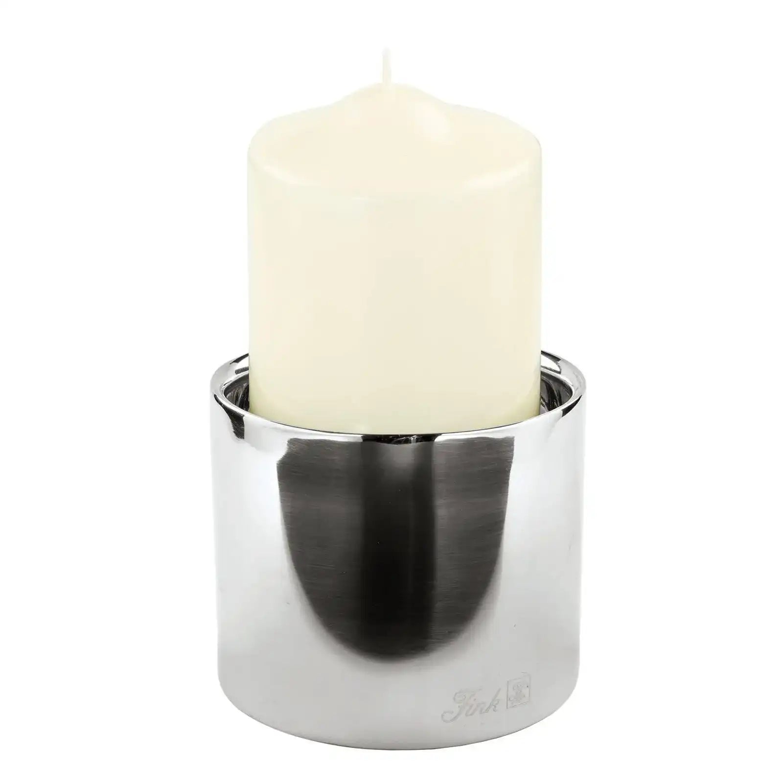 Fink SOBRIO Kerzen Stumpenhalter Chrom - HomeDesign Knaus