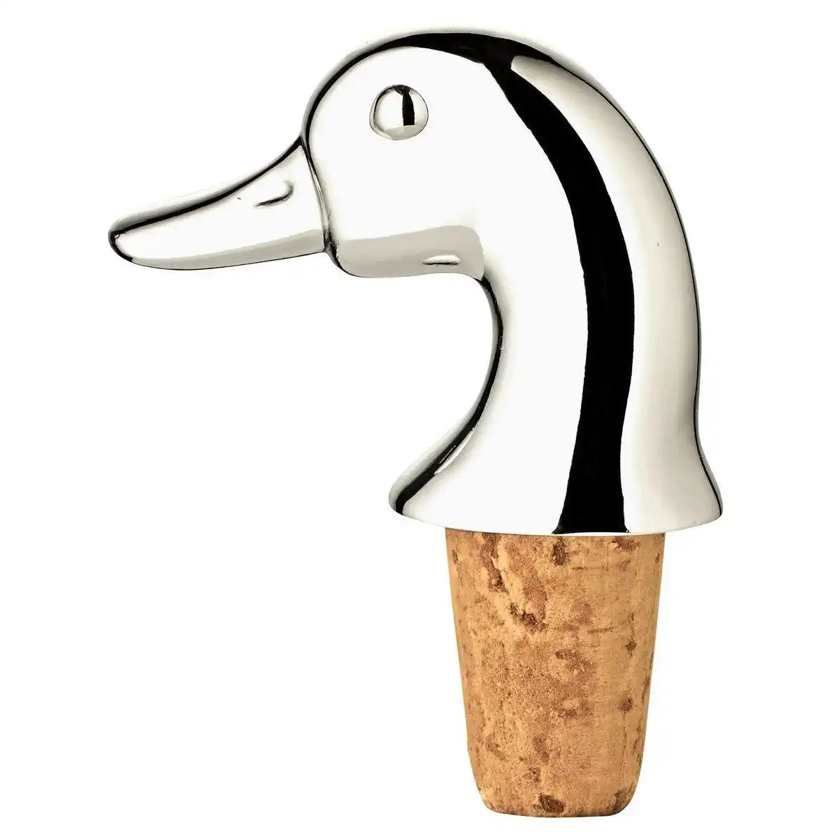 Flaschenkorken Flaschenverschluss Ente edel versilbert - HomeDesign Knaus