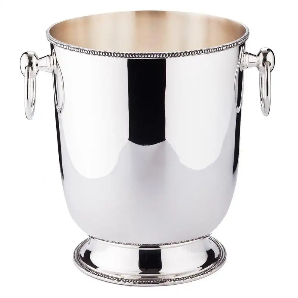 Flaschenkühler Weinkühler Perla mit Griffen schwerversilbert 22cm - HomeDesign Knaus