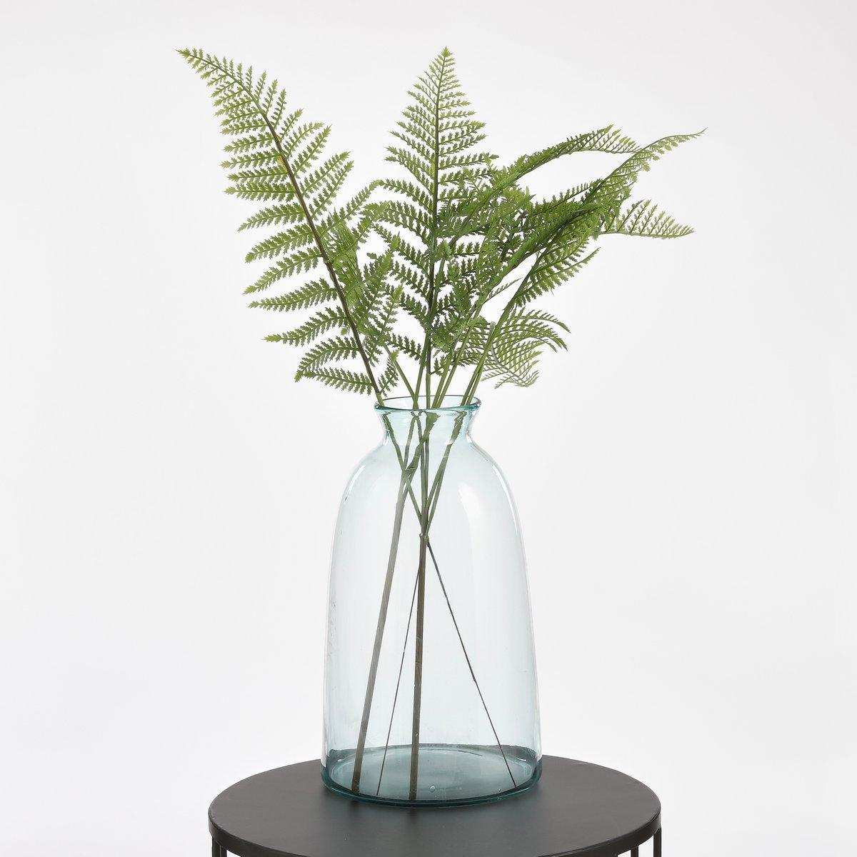 Florine Flaschenvase – H44 x Ø22 cm – Recyceltes Glas – Transparent - HomeDesign Knaus