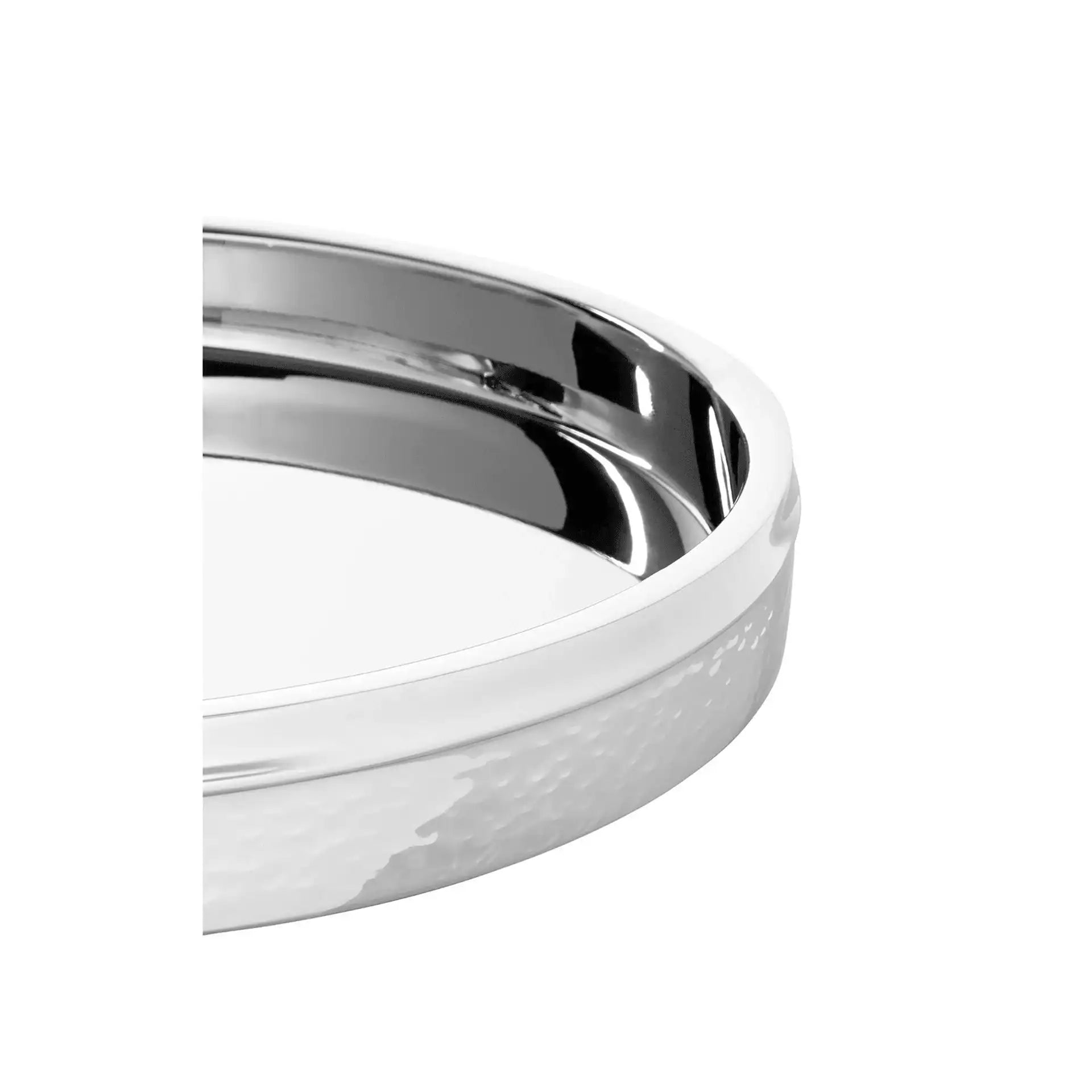 FNASSAU Tablett Serviertablett Dekoration Deko Edelstahl Handarbeit poliert - HomeDesign Knaus