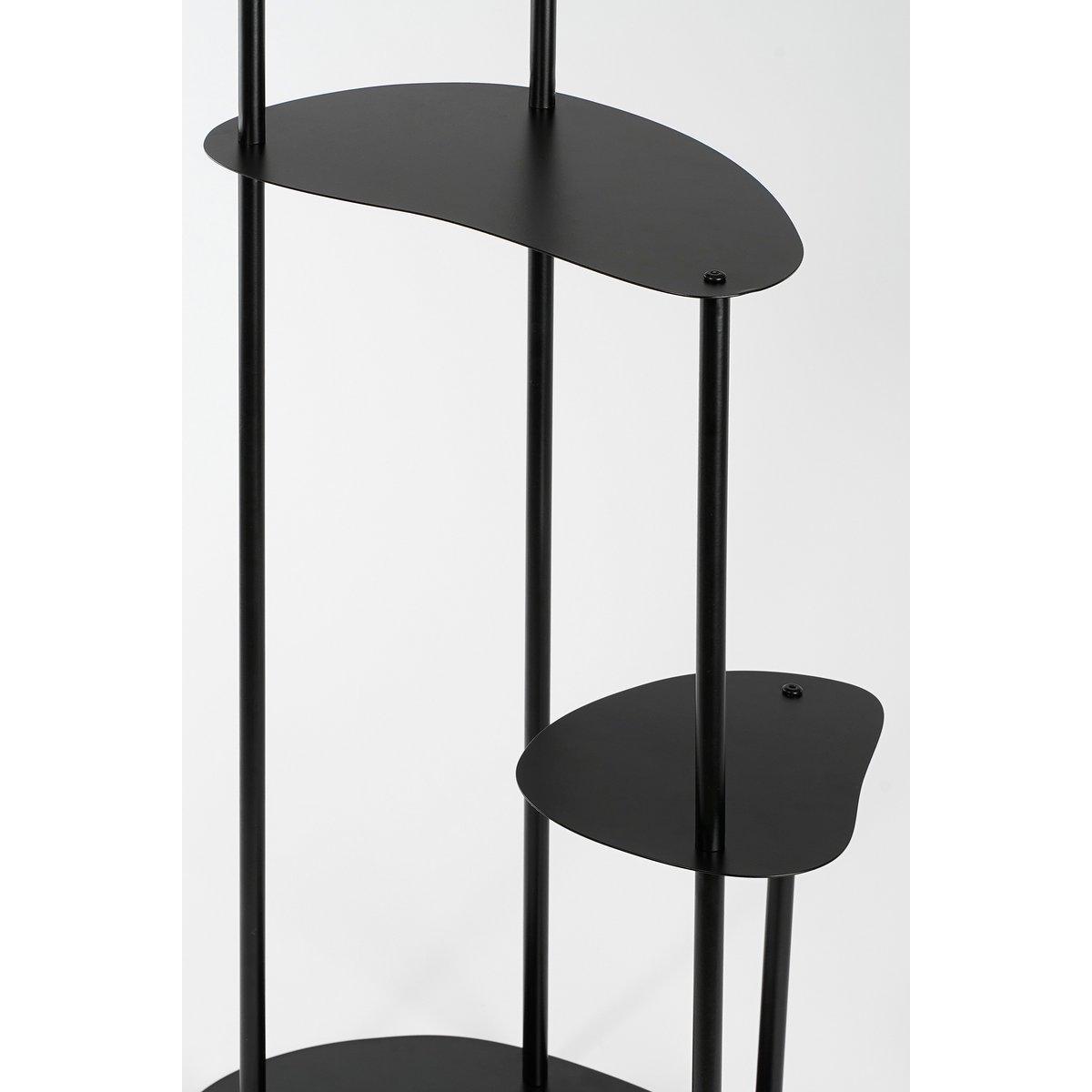 Fonda Pflanzentisch – L47,5 x B27 x H100 cm – Metall – Schwarz - HomeDesign Knaus