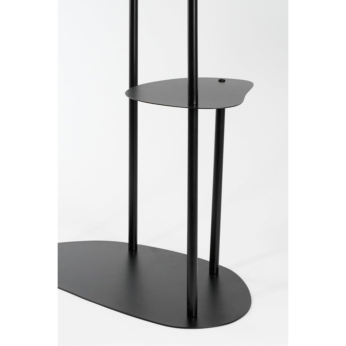 Fonda Pflanzentisch – L47,5 x B27 x H100 cm – Metall – Schwarz - HomeDesign Knaus
