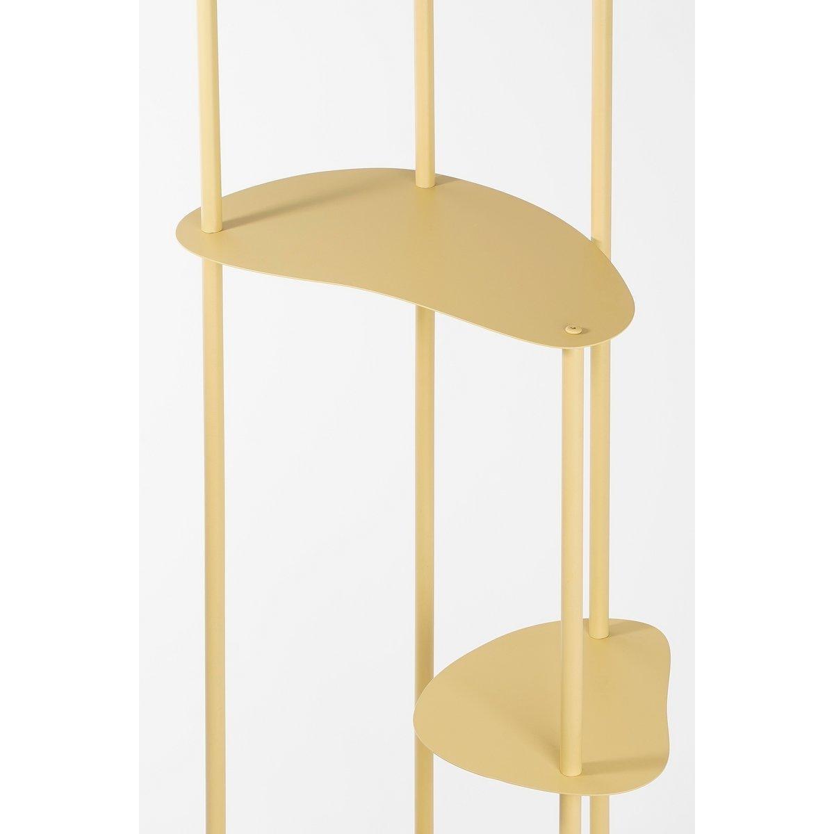 Fonda Pflanzentisch – L47,5 x B27 x H140 cm – Metall – Hellgelb - HomeDesign Knaus