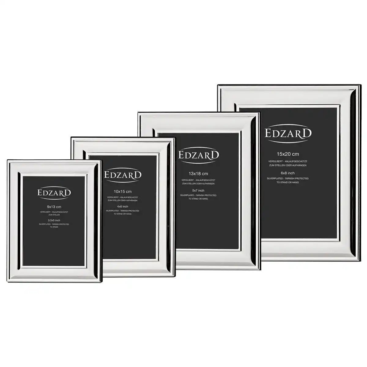 Fotorahmen Bilderahmen Sunset 15 x 20 cm edel versilbert - HomeDesign Knaus