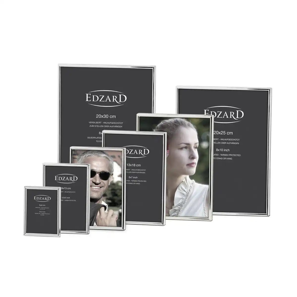 Fotorahmen Bilderrahmen Genua 10 x 15 cm edel versilber - HomeDesign Knaus