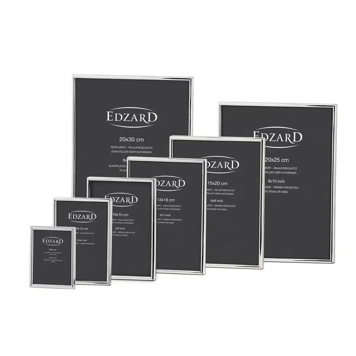 Fotorahmen Bilderrahmen Genua 6 x 9 cm edel versilbert - HomeDesign Knaus