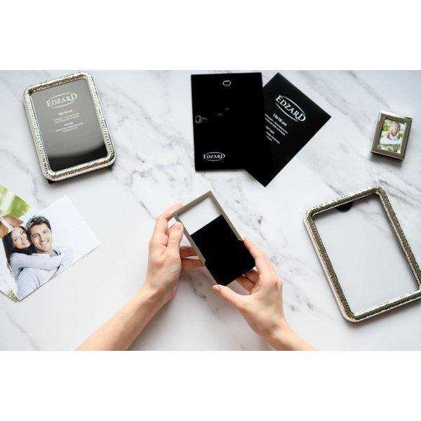 Fotorahmen Bilderrahmen Genua 6 x 9 cm edel versilbert - HomeDesign Knaus