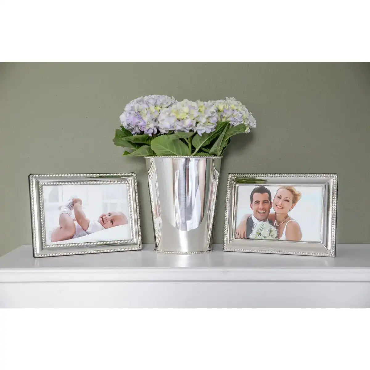 Fotorahmen Bilderrahmen Matera 10 x 15 cm edel versilbert - HomeDesign Knaus