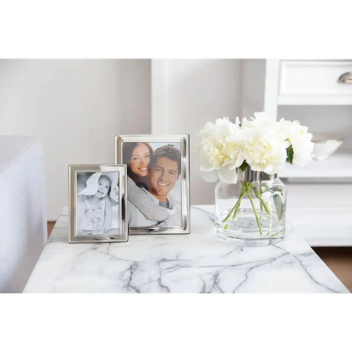 Fotorahmen Bilderrahmen Nardo 10 x 15 cm, edel versilbert - HomeDesign Knaus