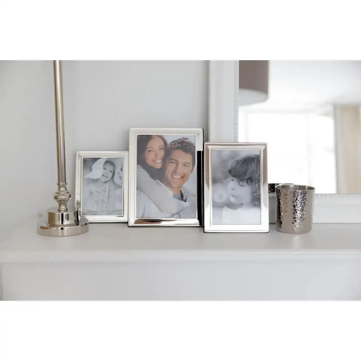 Fotorahmen Bilderrahmen Nardo 15 x 20 cm edel versilbert - HomeDesign Knaus