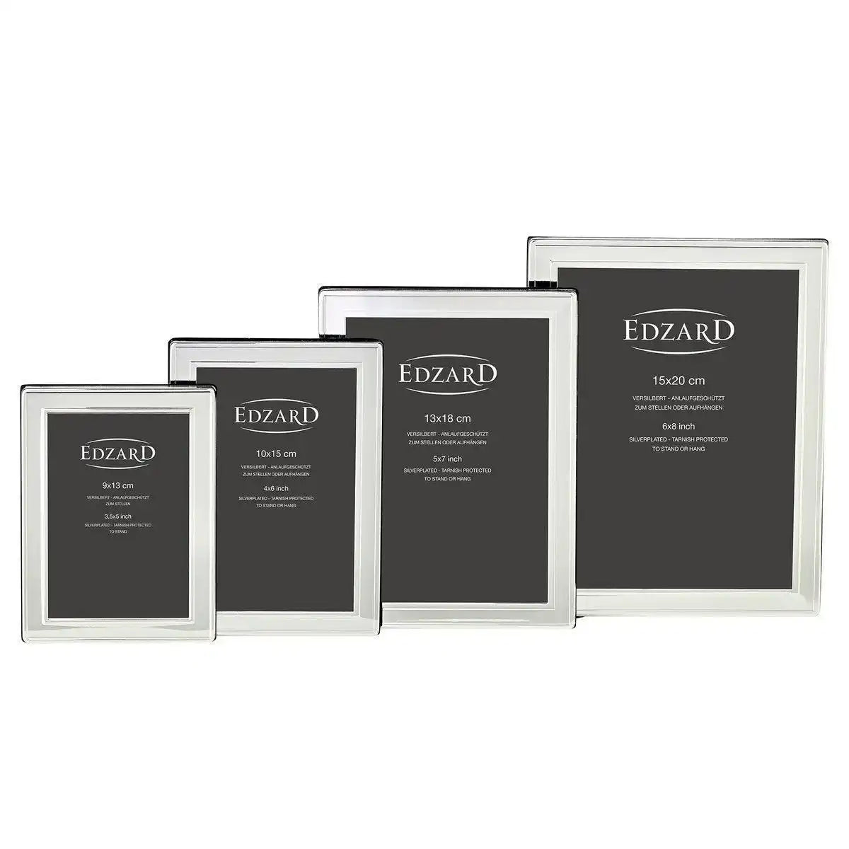 Fotorahmen Bilderrahmen Nardo 15 x 20 cm edel versilbert - HomeDesign Knaus