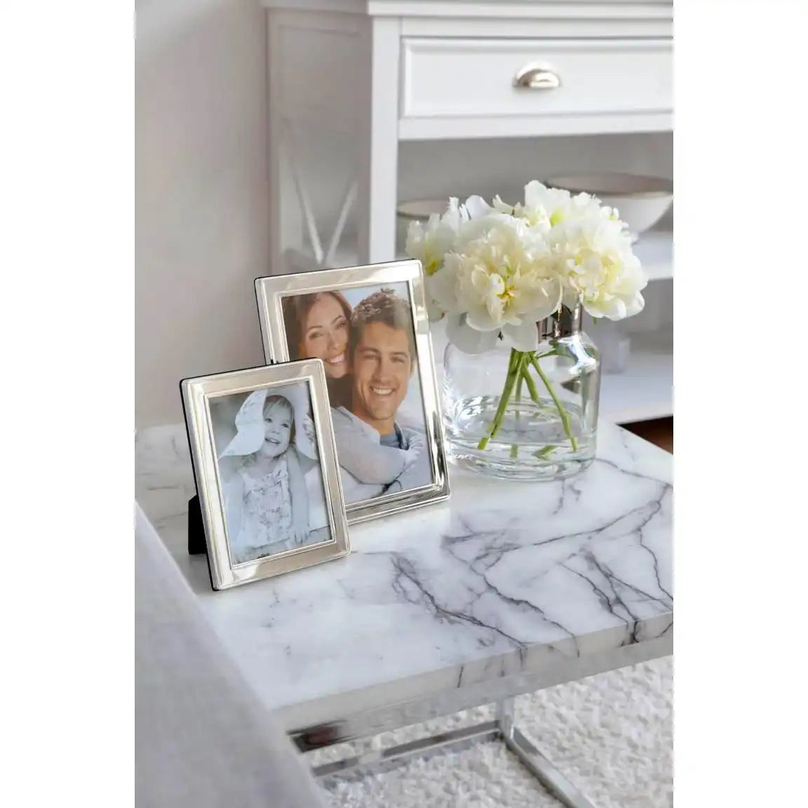 Fotorahmen Bilderrahmen Nardo 9 x 13 cm edel versilbert - HomeDesign Knaus