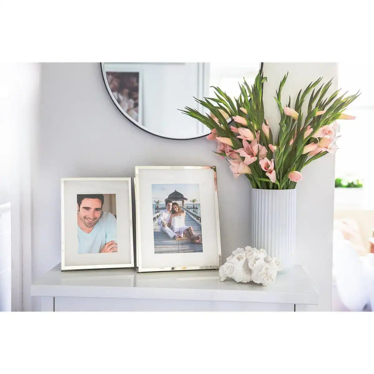 Fotorahmen Bilderrahmen Perugia für Foto 13 x 18 cm versilbert - HomeDesign Knaus