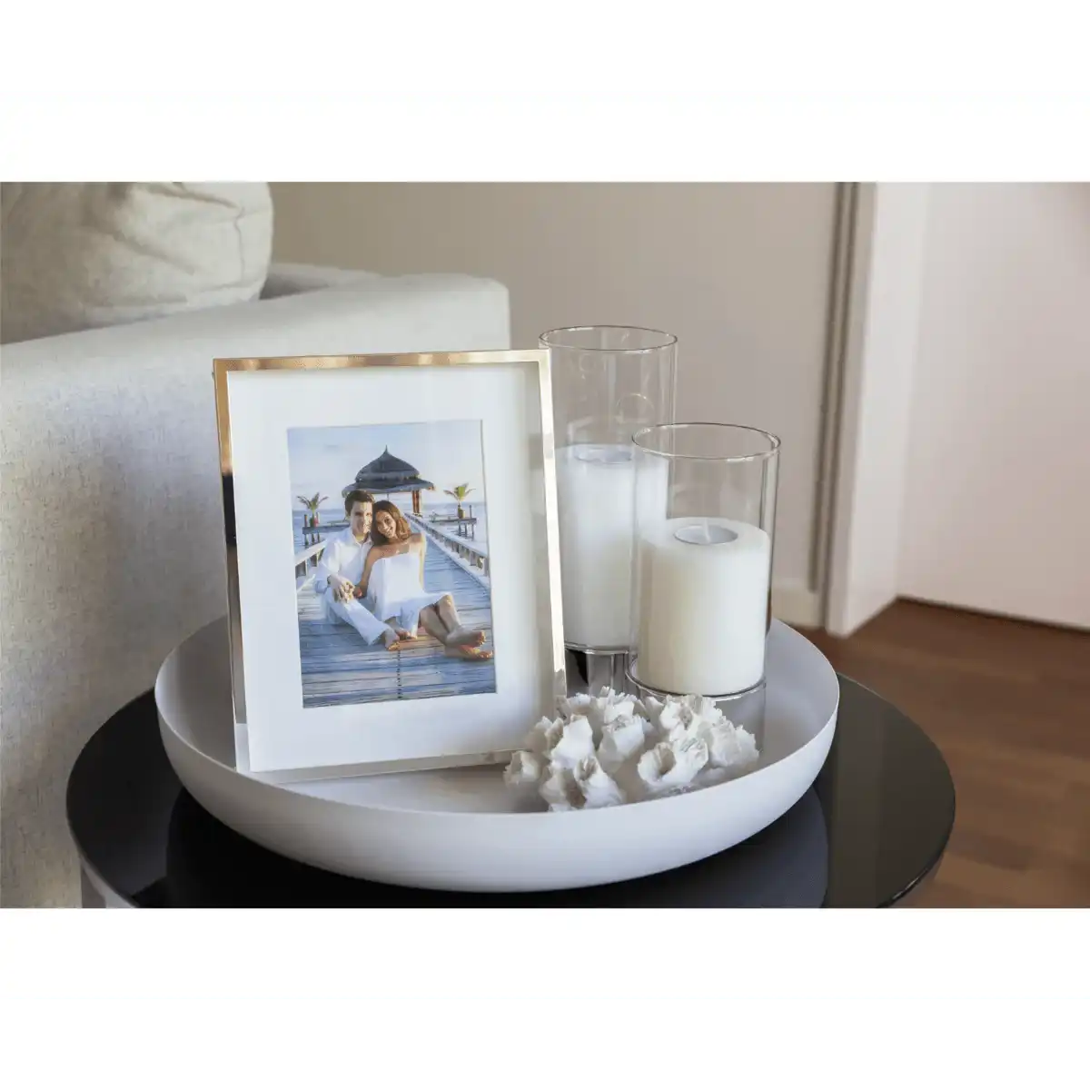 Fotorahmen Bilderrahmen Perugia für Foto 15 x 20 cm, versilbert - HomeDesign Knaus