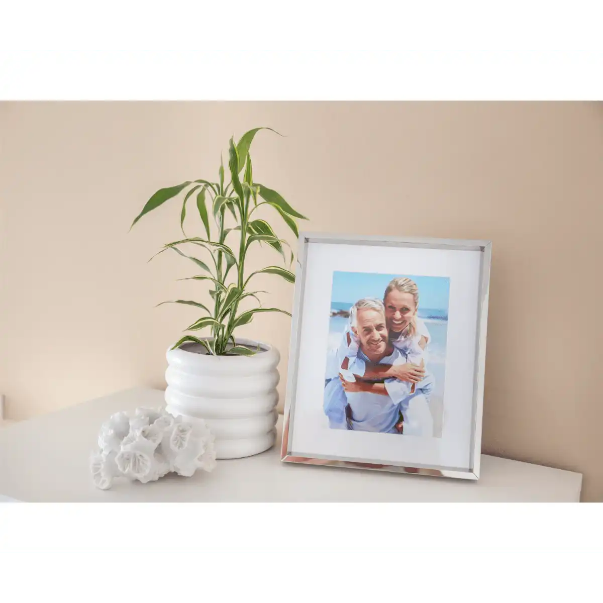 Fotorahmen Bilderrahmen Perugia für Foto 15 x 20 cm, versilbert - HomeDesign Knaus