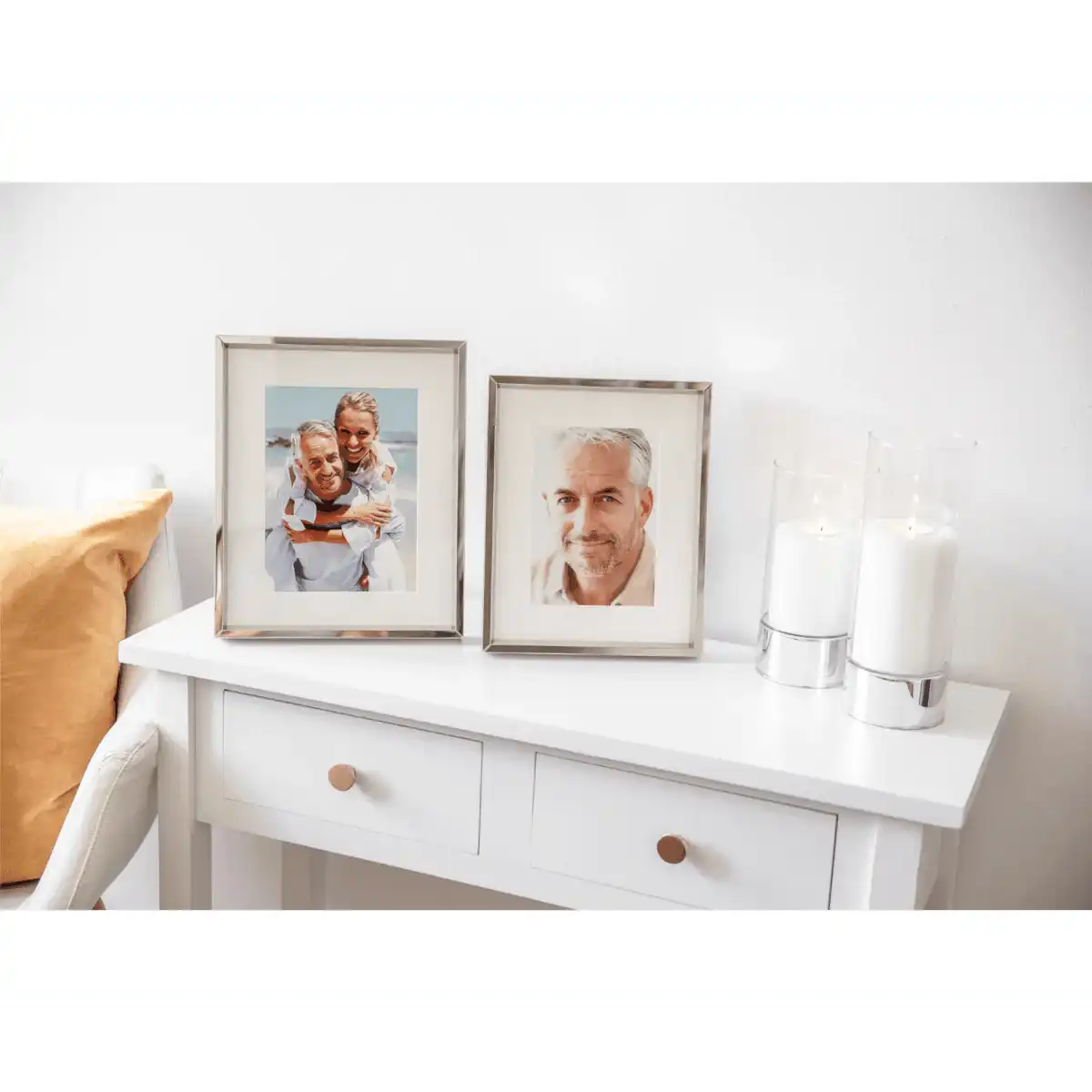 Fotorahmen Bilderrahmen Perugia für Foto 15 x 20 cm, versilbert - HomeDesign Knaus