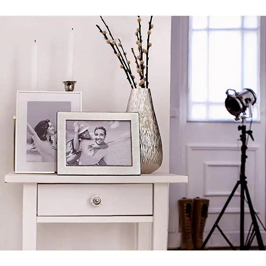 Fotorahmen Cagliari für Foto 13 x 18 cm, edel versilbert - HomeDesign Knaus