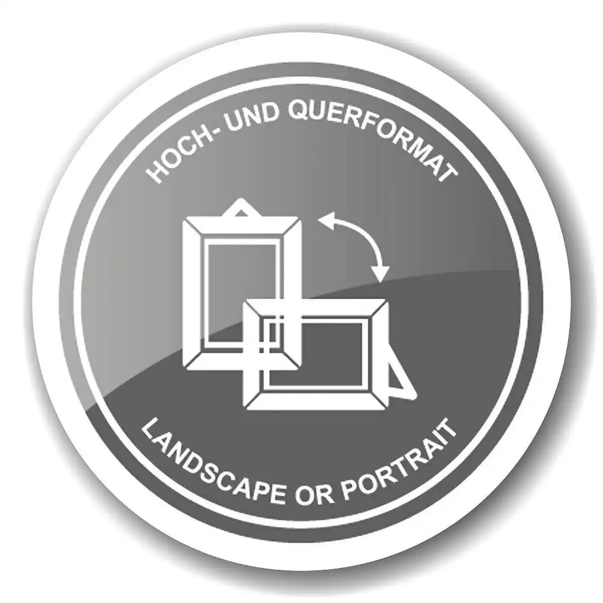 Fotorahmen Riga (13x18 cm), edel versilbert, anlaufgeschützt, inkl. 2 Aufhänger, Quer- und Hochformat - HomeDesign Knaus