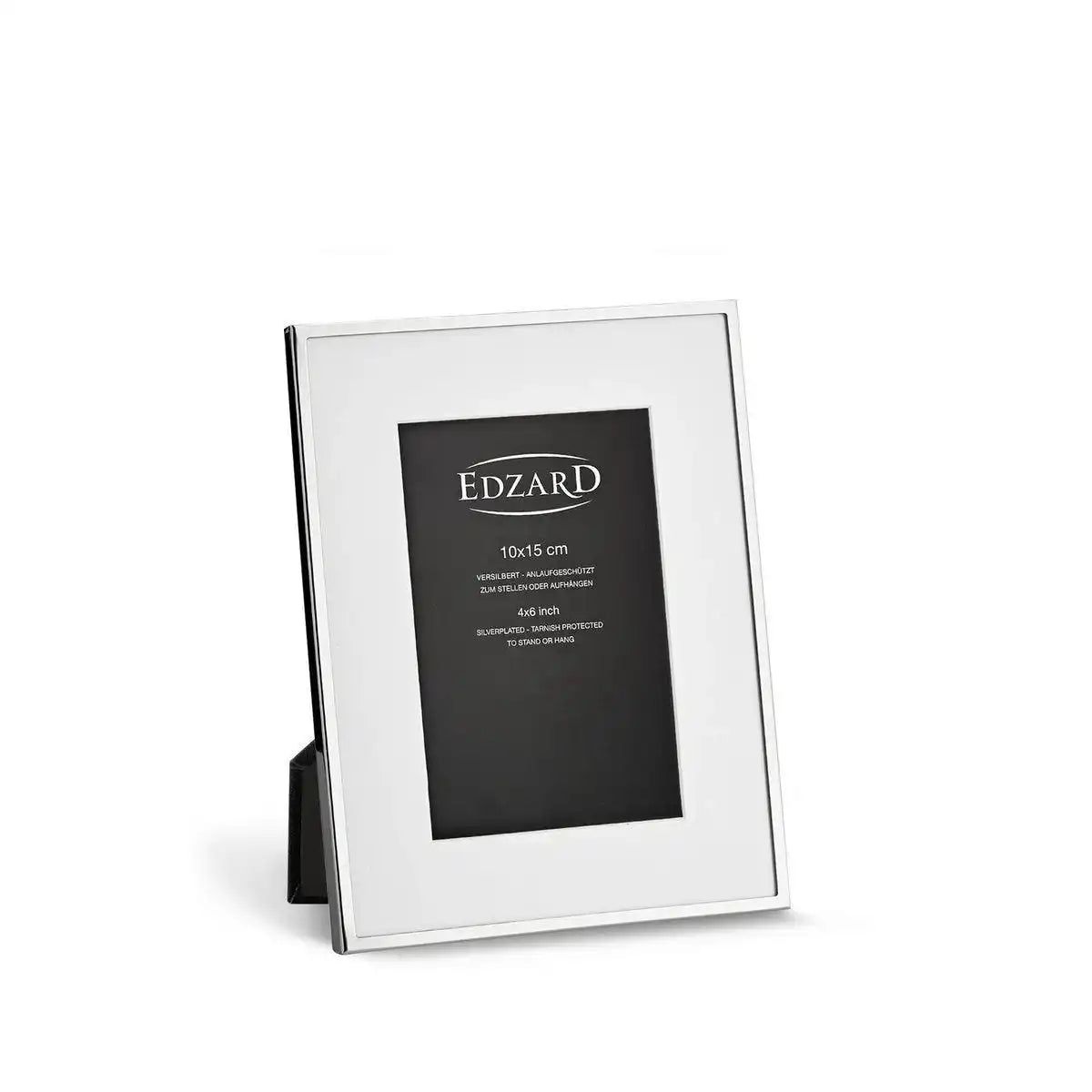 Fotorahmen Rimini für Foto 10 x 15 cm, Passepartout, edel versilbert - HomeDesign Knaus