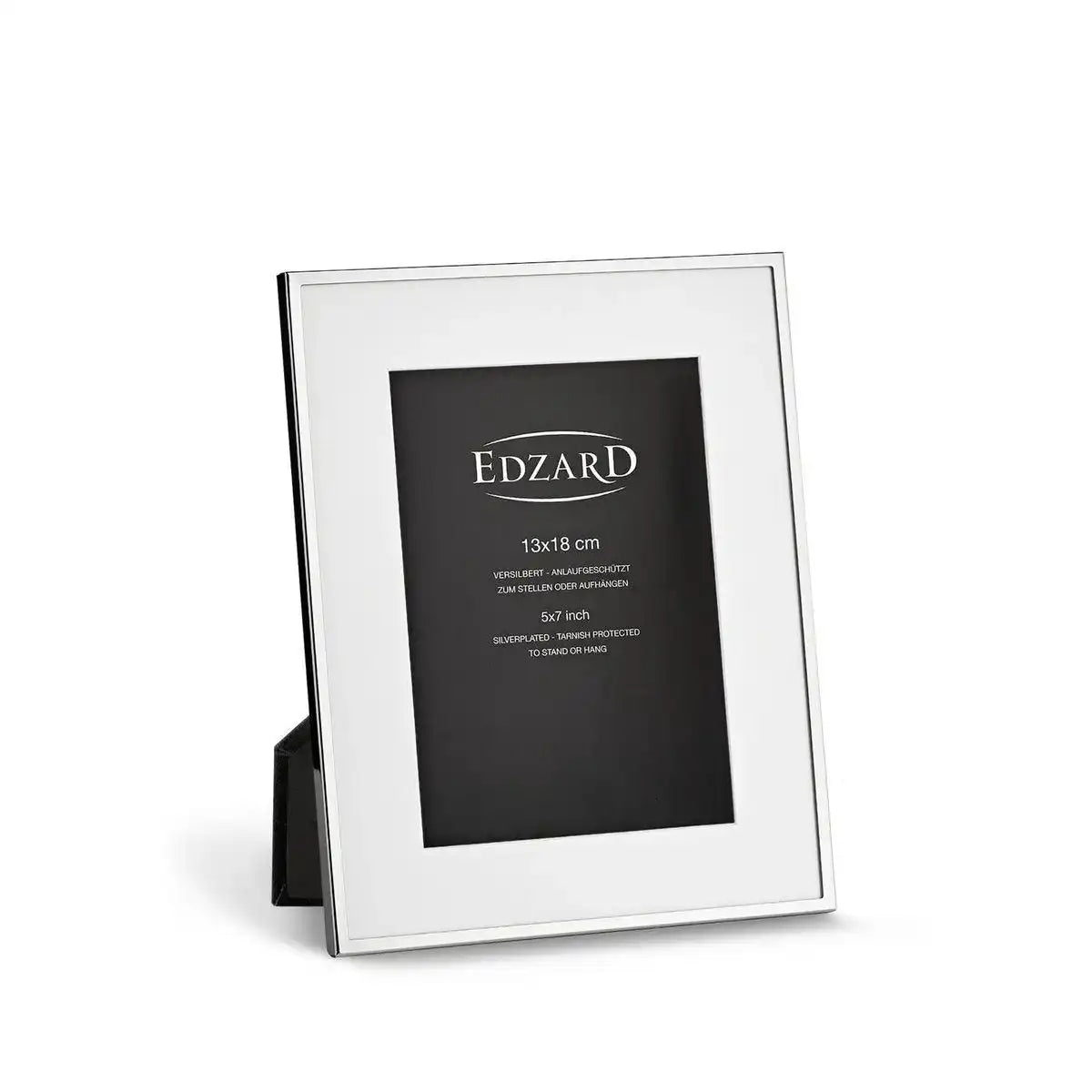Fotorahmen Rimini für Foto 13 x 18 cm, Passepartout, edel versilbert - HomeDesign Knaus