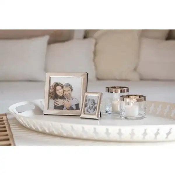 Fotorahmen Salerno für Foto 10 x 10 cm, edel versilbert, anlaufgeschützt - HomeDesign Knaus