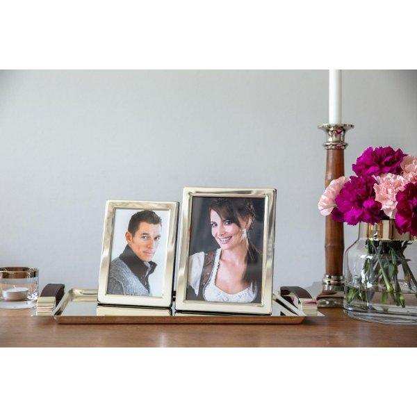 Fotorahmen Salerno für Foto 10 x 15 cm, edel versilbert - HomeDesign Knaus