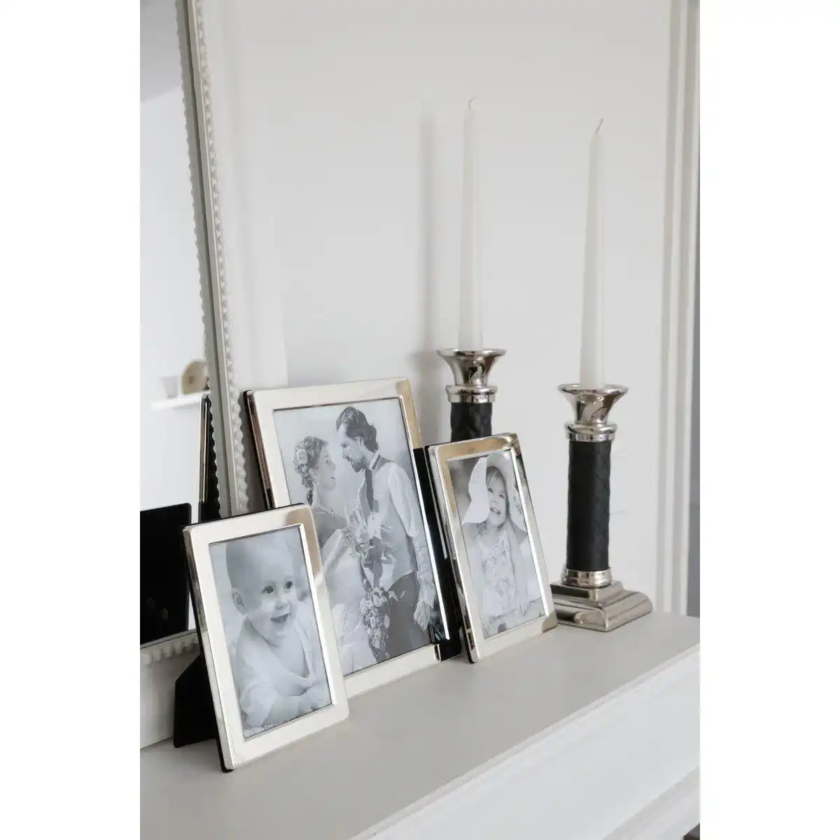 Fotorahmen Salerno für Foto 10 x 15 cm, edel versilbert - HomeDesign Knaus