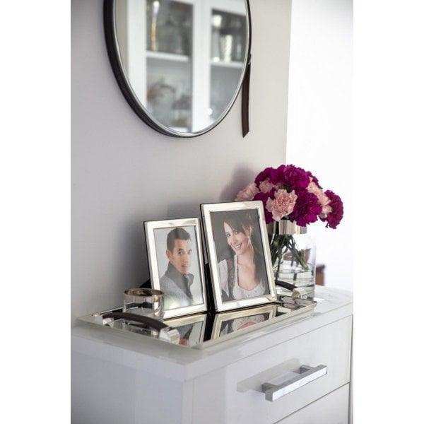 Fotorahmen Salerno für Foto 13 x 18 cm, edel versilbert - HomeDesign Knaus