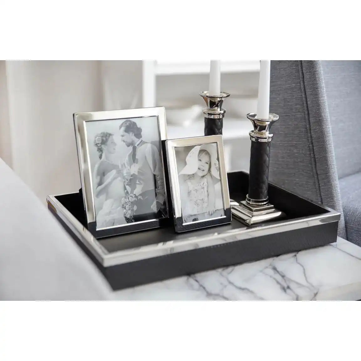 Fotorahmen Salerno für Foto 15 x 20 cm, edel versilbert - HomeDesign Knaus