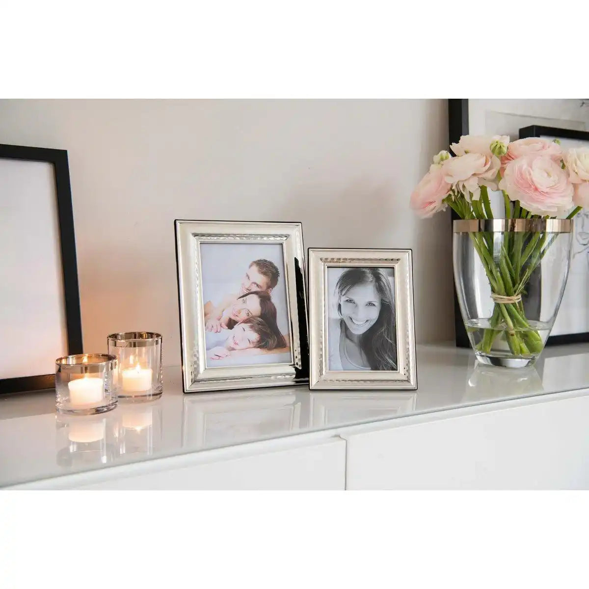 Fotorahmen Urbino für Foto 13 x 18 cm, edel versilbert - HomeDesign Knaus