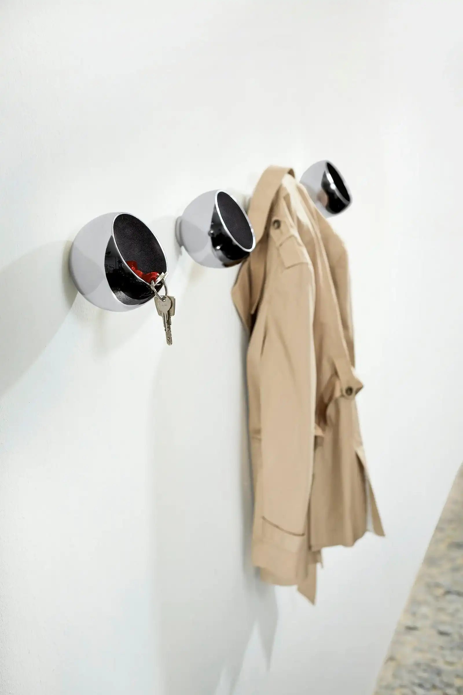 Garderobenkugel Schlüsselablage Garderobe Aluminium - HomeDesign Knaus
