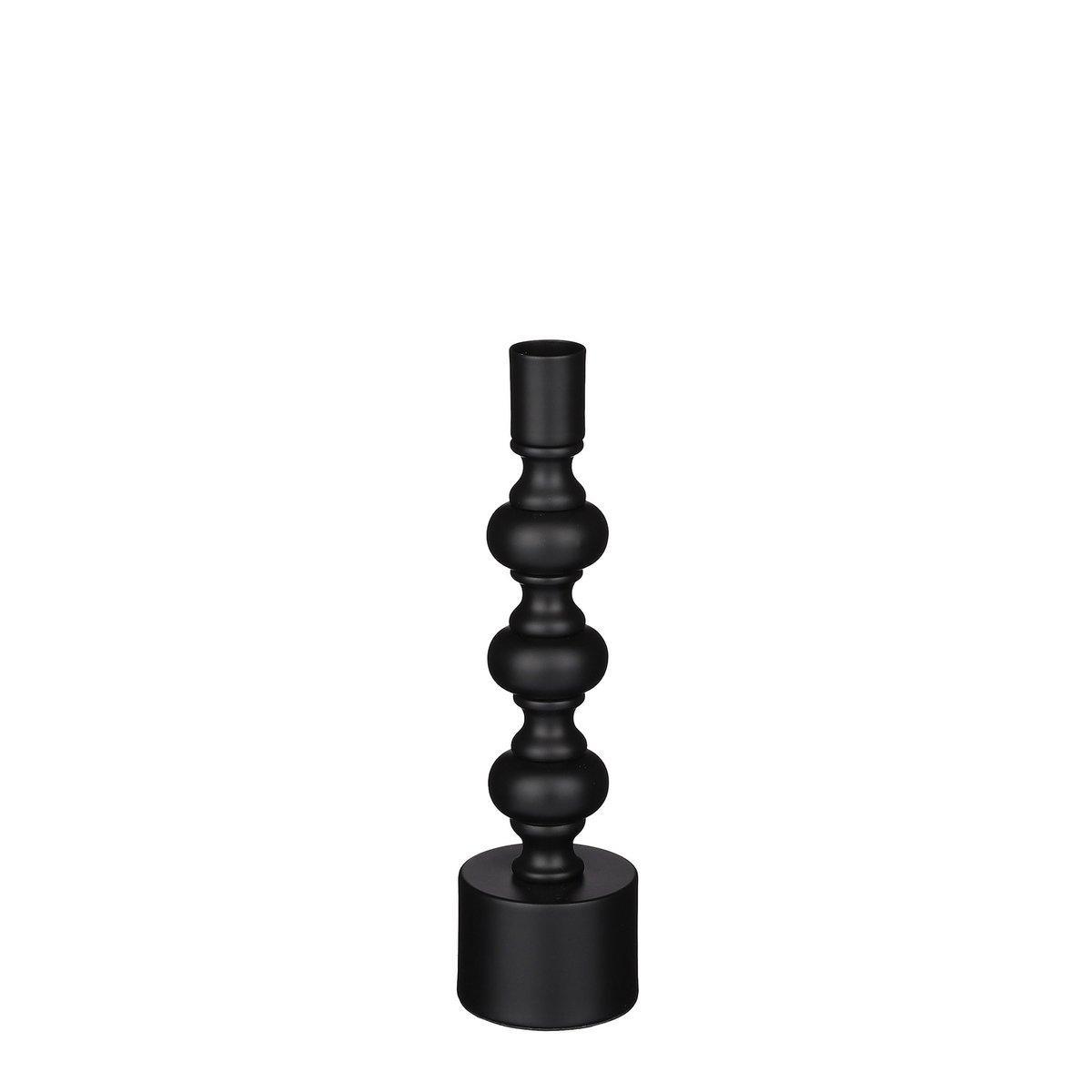 Gardo Kerzenständer – H21,5 x Ø6 cm – Metall – Schwarz - HomeDesign Knaus