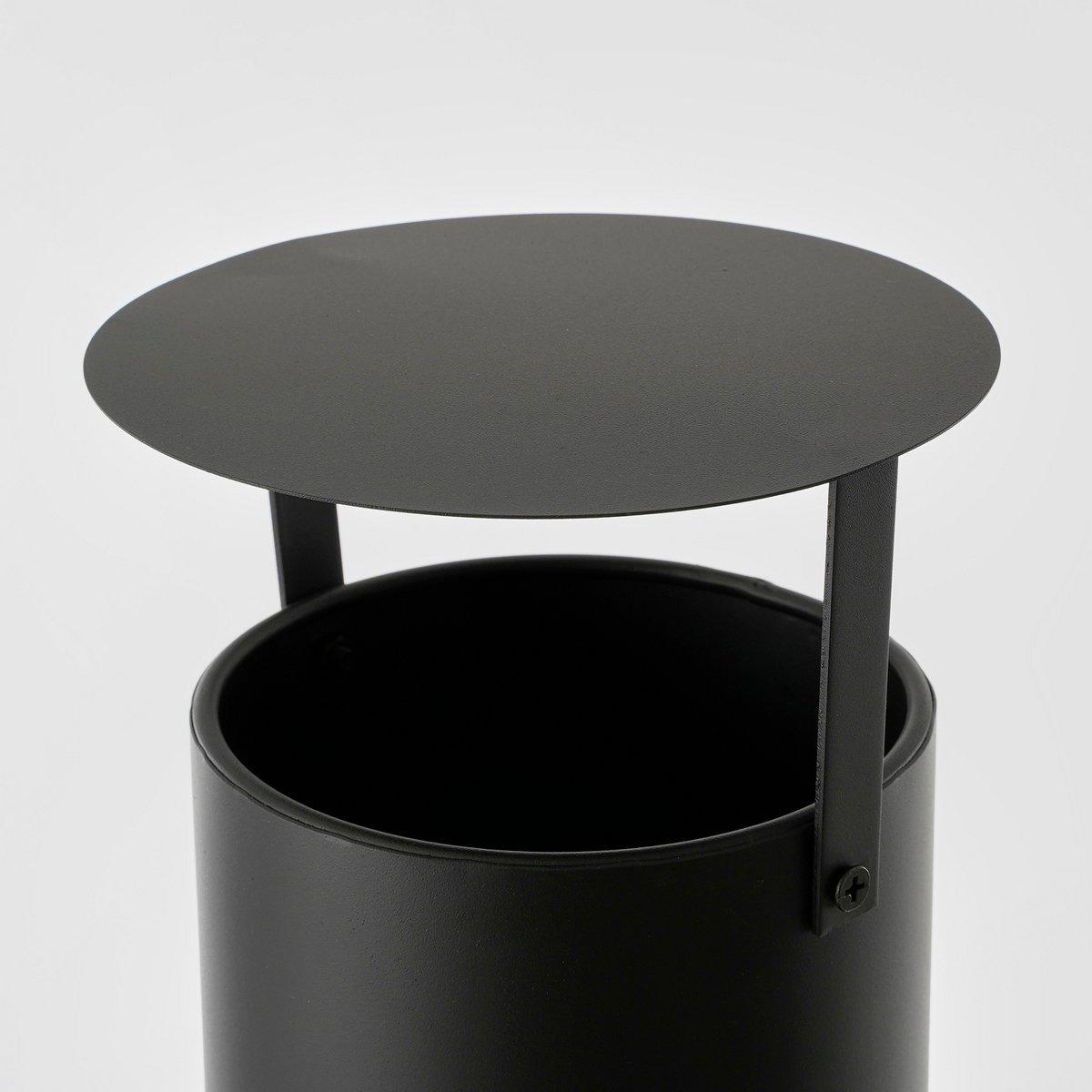 Gartenkamin - L47 x B44 x H194 cm - Metall - Schwarz - HomeDesign Knaus